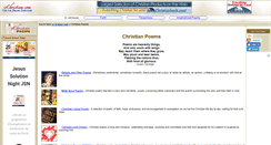 Desktop Screenshot of christian-poems.ochristian.com